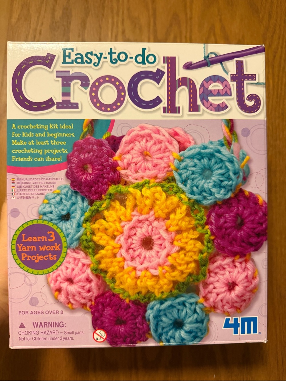 Easy-to-do Kids Beginner Crochet Kit by 4M - Bright Multicolor